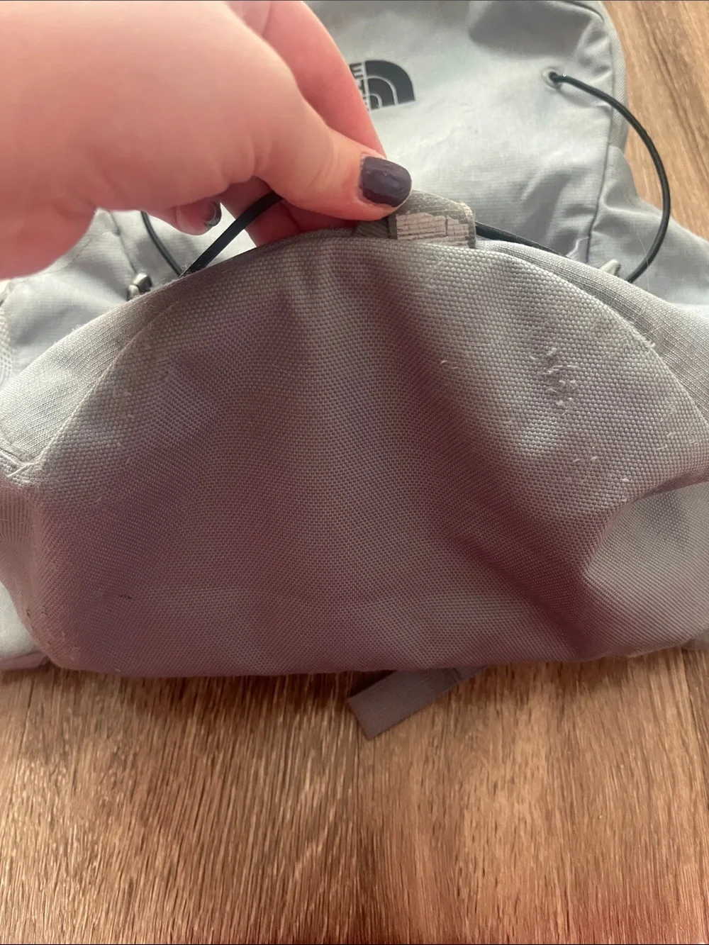 The North Face Jester Backpack - Light Gray with Black Bungee